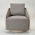 Barnett Swivel Barrel Chair - Slate Gray Modern Swivel Chair | Swivel Accent Chairs | Kinwell Furniture | Swivel Armchairs