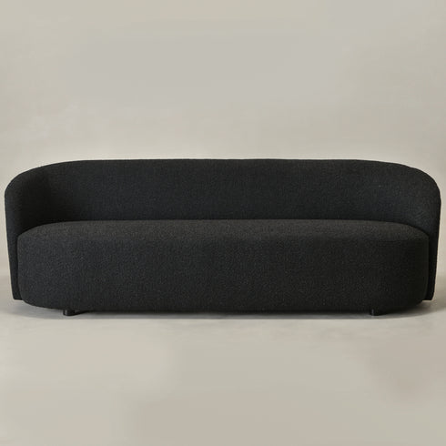Everitte Bouclé 3-Seater Sofa - Black 3 Seater Sofa | Three Seater Couch | Kinwell Furniture | Modern 3 Seater Sofas