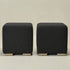Bouclé Square Ottoman – Black Modern Footstool | Small Upholstered Ottomans | Kinwell Furniture | Minimalist Cube Poufs