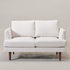 Ivory Upholstered Loveseat – Albert Loveseat Sofa | 2-Seater Couch | Kinwell Furniture | Mid-Century Modern, Timeless Design
