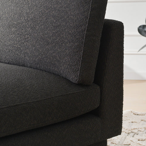 Montyne Bouclé Armless Chair - Cozy Accent Chair | Decorative Side Chairs | Kinwell Furniture | Most Comfortable Accent Chairs