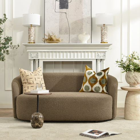 Everitte Bouclé Loveseat Sofa
