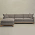 Goose Down Feathers Upholstered Sectional Sofa | Cloud Soft L-Shaped Sectional with Chaise | Down Filled Modern Sectional Couch | Comfortable Everyday Sectional Sofa | Modular L-Shape Sectional | Kinwell Furniture