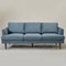 Blue Upholstered Sofa – Albert Sofa Couch | 3-Seater Sofa | Kinwell Furniture | Mid-Century Modern, Timeless Design