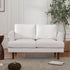 Ivory Upholstered Loveseat – Albert Loveseat Sofa | 2-Seater Couch | Kinwell Furniture | Mid-Century Modern, Timeless Design
