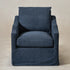 Charles Slipcover Swivel Barrel Chair – Navy Modern Swivel Chair | Slipcover Swivel Chairs | Kinwell Furniture | Swivel Armchairs