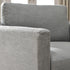 Goose Down Feathers Upholstered Armchair – Gray Square Arm Accent Chair | Plush Feather-Filled Chair | Kinwell Furniture | Cloud-Soft, Timeless Design