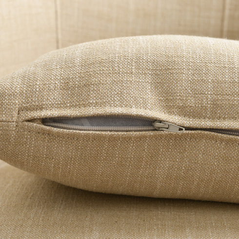 Ashlie Linen Swivel Barrel Chair - Wheat Modern Swivel Chair | Swivel Accent Chairs | Kinwell Furniture | Swivel Armchairs