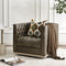 Gustave Premium Leather Swivel Armchair - Dark Gray Modern Swivel Chair | Swivel Accent Chairs | Kinwell Furniture | Swivel Armchairs