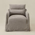 Clara Linen Slipcover Swivel Chair