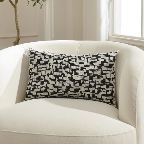 Kenneth Two-Tone Textured Throw Pillow