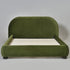 Harriet Vevlet Platform Bed with Wood Legs