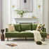 Green Upholstered Sofa – Albert Sofa Couch | 3-Seater Sofa | Kinwell Furniture | Mid-Century Modern, Timeless Design