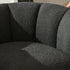 Wilton Bouclé Swivel Barrel Chair - Black Petal Back Modern Swivel Chair | Swivel Accent Chairs | Kinwell Furniture | Swivel Armchairs