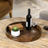 Round Black Walnut Serving Tray - Kinwell Furniture