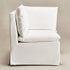 Nelly Performance Corner Banquette Chair - White Modern Corner Banquette Chair | Corner Banquette Seating | Kinwell Furniture | Modular Dining Banquette