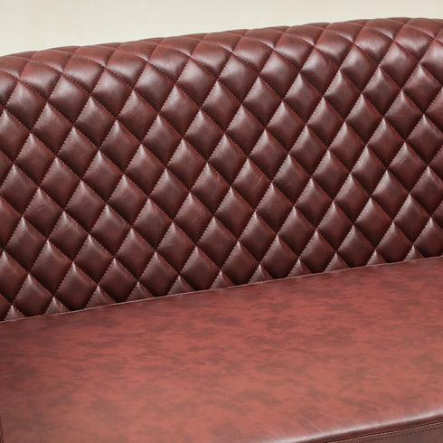 Logan Faux Leather Tufted Loveseat | Fabric Loveseat Couch | Kinwell Furniture | Modern Loveseats & Comfortable Loveseat Sofa Couches