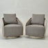 Barnett Swivel Barrel Chair - Slate Gray Modern Swivel Chair | Swivel Accent Chairs | Kinwell Furniture | Swivel Armchairs