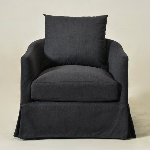 Eliza Slipcover Swivel Barrel Chair