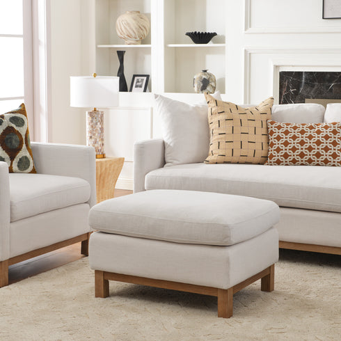 Albert Goose Down Feathers Ottoman