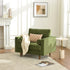 Tiziano Tufted Armchair – Green Velvet Accent Chair with Pillows | Mid-Century Lounge Chair | Kinwell Furniture
