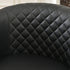 Logan Faux Leather Tufted Swivel Club Chair - Black Modern Swivel Chair | Swivel Accent Chairs | Kinwell Furniture | Swivel Armchairs