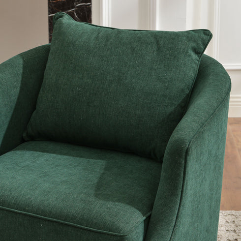 Minerva Swivel Barrel Chair - Green Modern Swivel Chair | Swivel Accent Chairs | Kinwell Furniture | Swivel Armchairs