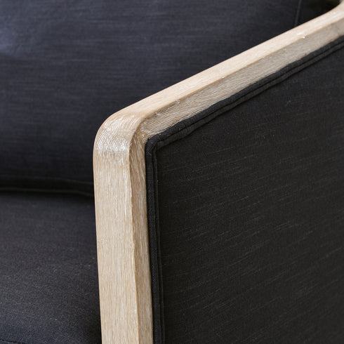 Claude Performance Linen Fabric Swivel Chair - Modern Swivel Chair | Swivel Accent Chairs | Kinwell Furniture | Swivel Armchairs