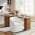 Rafa Performance Dining Chair with Casters - Covered Dining Chair | Dining Chairs with Arms | Kinwell Furniture | Performance Fabric Chairs