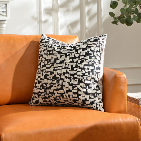 Kenneth Two-Tone Textured Throw Pillow