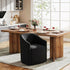 Rafa Performance Dining Chair with Casters | Padded Dining Chair with Arms | Chairs for Formal Dining Room | Kinwell Furniture | Soft Performance Fabric