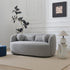 Ashlie Bouclé Loveseat |Light Gray Loveseat | Fabric Loveseat Couch | Kinwell Furniture | Modern Loveseats & Comfortable Loveseat Sofa