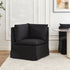 Nelly Performance Corner Banquette Chair - Black Modern Corner Banquette Chair | Corner Banquette Seating | Kinwell Furniture | Modular Dining Banquette