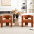 Herbert Modern Bouclé Armchair - Caramel Accent Chair | Decorative Accent Chairs | Kinwell Furniture | Modern Accent Chairs
