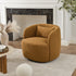 Ashlie Bouclé Swivel Barrel Chair - Comfy Swivel Chair | Accent Swivel Chairs | Kinwell Furniture | Mid Century Swivel Chairs