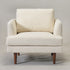 Upholstered Armchair – Cream Square Arm Accent Chair | Performance Fabric Armchair | Kinwell Furniture | Scandinavian, Timeless Design