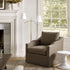 Charles Slipcover Swivel Barrel Chair