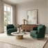 Minerva Swivel Barrel Chair - Green Modern Swivel Chair | Swivel Accent Chairs | Kinwell Furniture | Swivel Armchairs