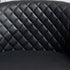 Logan Faux Leather Tufted Swivel Club Chair - Black Modern Swivel Chair | Swivel Accent Chairs | Kinwell Furniture | Swivel Armchairs