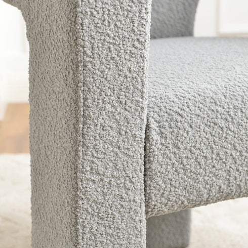 Herbert Modern Bouclé Armchair - Cozy Accent Chair | Decorative Side Chairs | Kinwell Furniture | Most Comfortable Accent Chairs