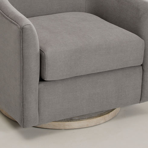 Ethel Swivel Nursery Glider - Slate Gray Nursery Glider | Glider Chairs | Kinwell Furniture | Modern Nursing Chairs | Recliners & Rockers