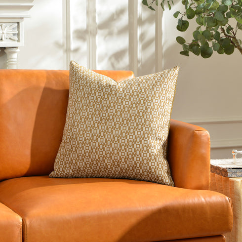 Maurice Two-Tone Textured Throw Pillow