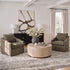 Charles Slipcover Swivel Barrel Chair