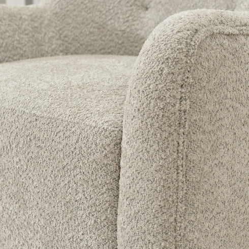 Vestie Chenille Swivel Barrel Chair - Stylish Swivel Chair | Living Room Swivel Accent Chairs | Kinwell Furniture | Most Comfortable Swivel Chairs
