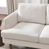 Ivory Upholstered Sofa – Albert Sofa Couch | 3-Seater Sofa | Kinwell Furniture | Mid-Century Modern, Timeless Design