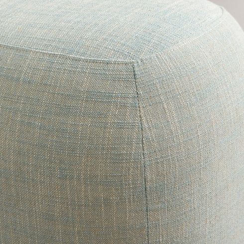 Elmer Linen Ottoman - Light Green Fabric Ottoman | Decorative Ottoman | Kinwell Furniture | Modern Ottoman Furniture