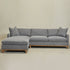 Goose Down Feathers Upholstered Sectional Sofa | Cloud Soft L-Shaped Sectional with Chaise | Down Filled Modern Sectional Couch | Comfortable Everyday Sectional Sofa | Modular L-Shape Sectional | Kinwell Furniture
