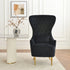 Letitia Velvet Wingback Accent Chair - Black Accent Chair | Decorative Accent Chairs | Kinwell Furniture | Modern Accent Chairs