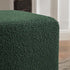 Bouclé Square Ottoman – Green Modern Footstool | Small Upholstered Ottomans | Kinwell Furniture | Minimalist Cube Poufs