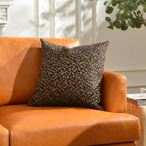 Dulah Two-Tone Textured Throw Pillow